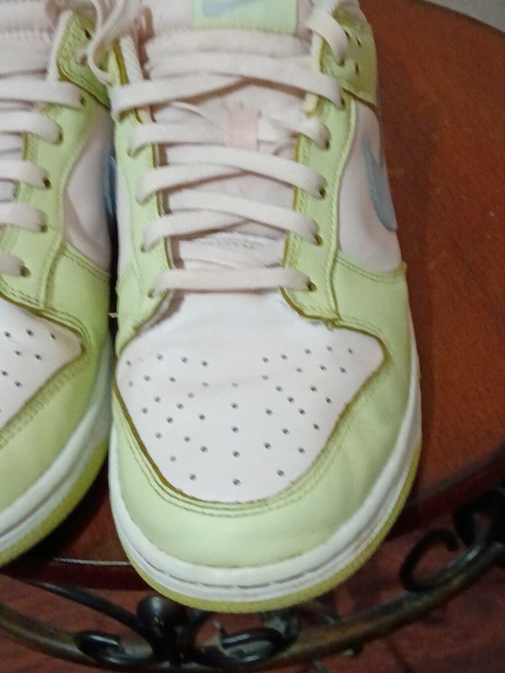Nike Dunk Low Women's Size 9.5 Soft Pink Lime Ice White DD1503-600 Green - Picture 7 of 15
